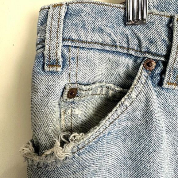 Levi’s Orange Tab Light Wash VTG 80s Distressed Jeans 38 x 32 - Picture 5 of 12